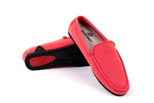 Wear eye popping colours for loafers like this Coral red, all season pair made with bamboo grass. (Loafers by Solecraft) Wear eye popping colours for loafers like this Coral red, all season pair made with bamboo grass. (Loafers by Solecraft)
