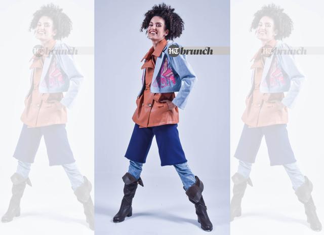 For a more chic look, add a set of gold hoops and transparent stilettoes; Leather jacket and trousers by Blush; Micro jacket by Madison Jeans by House of Khaddar Boots by Rosso Brunello (Raj K Raj) For a more chic look, add a set of gold hoops and transparent stilettoes; Leather jacket and trousers by Blush; Micro jacket by Madison Jeans by House of Khaddar Boots by Rosso Brunello (Raj K Raj)