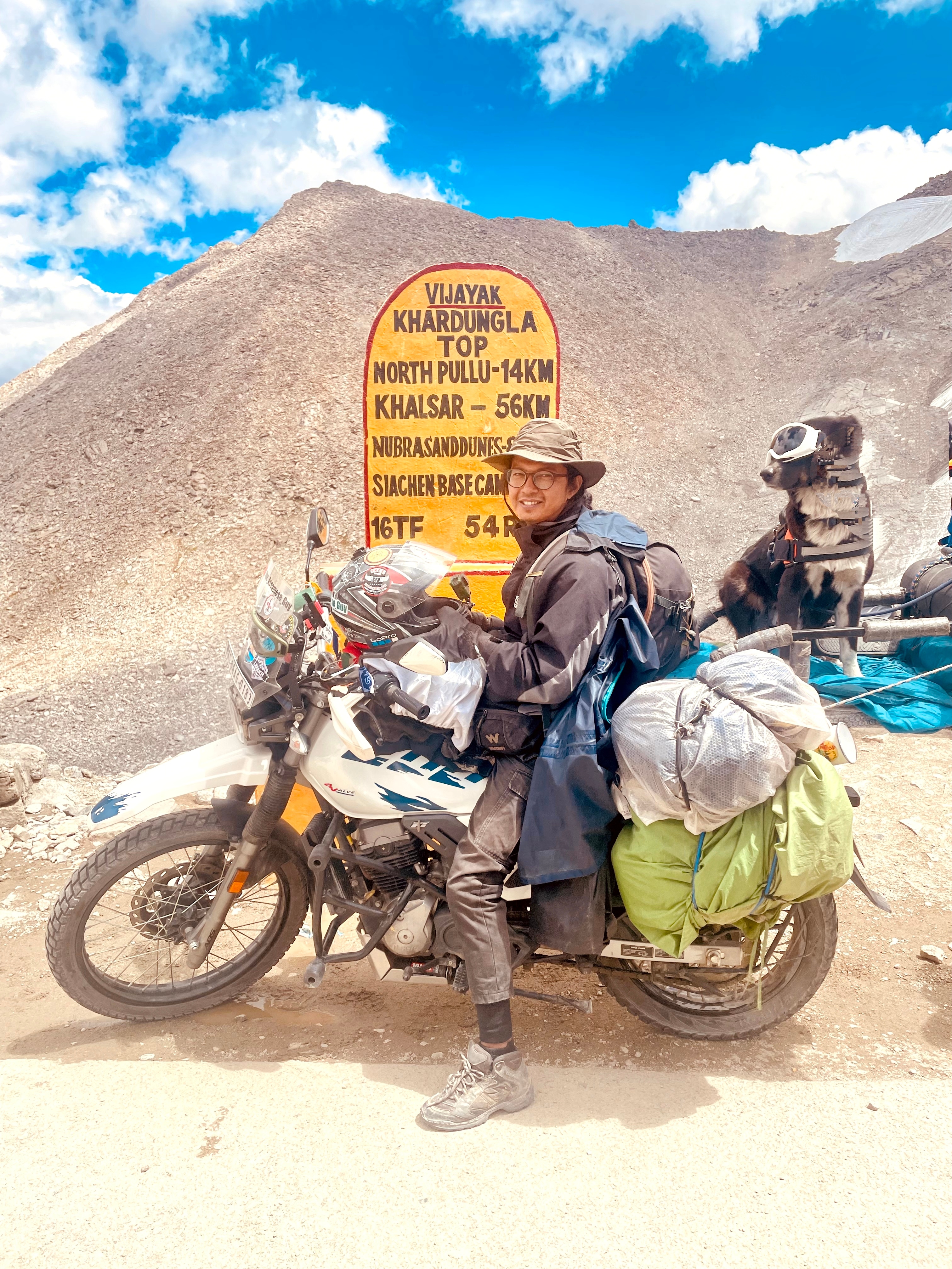 Youtube creator, Chow Sureng Rajkonwar shares his journey to the highest motorable road in the world with a dog Youtube creator, Chow Sureng Rajkonwar shares his journey to the highest motorable road in the world with a dog