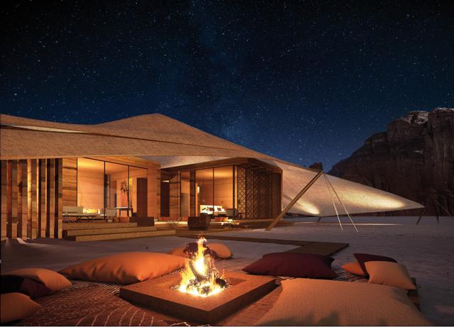 The rooms at Banyan Tree AlUla look like tents, but are luxurious with living rooms, plunge pools and modern luxuries. The rooms at Banyan Tree AlUla look like tents, but are luxurious with living rooms, plunge pools and modern luxuries.