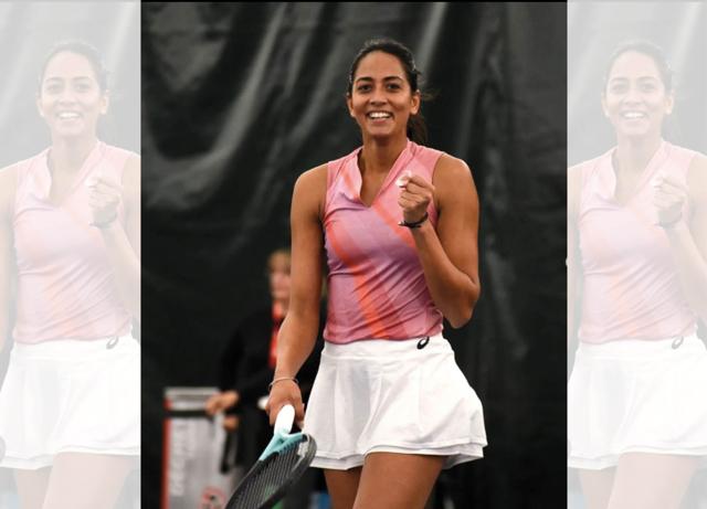 Karman after her win at ITF Canada, which placed her back in the top 250 WTA rankings Karman after her win at ITF Canada, which placed her back in the top 250 WTA rankings