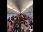 Couple books an entire plane for relatives.(Instagram/@shreyaa_shaah) Couple books an entire plane for relatives.(Instagram/@shreyaa_shaah)