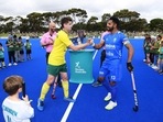 Australia beat India in the hockey series(Hockey Australia/Twitter) Australia beat India in the hockey series(Hockey Australia/Twitter)