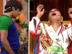 Kajol laughs on the sets of The Kapil Sharma Show. Kajol laughs on the sets of The Kapil Sharma Show.
