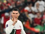 Portugal's forward Cristiano Ronaldo gestures during the Qatar 2022 World Cup Group H football match against South Korea(AFP) Portugal's forward Cristiano Ronaldo gestures during the Qatar 2022 World Cup Group H football match against South Korea(AFP)