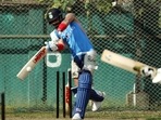 Virat Kohli practising for the 1st ODI between India and Bangladesh. Virat Kohli practising for the 1st ODI between India and Bangladesh.