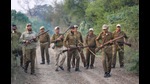 Jammu and Kashmir Police along with village defence gaurds carry out searches in forward areas along the international border, in Jammu, November, 25, 2022 (PTI) Jammu and Kashmir Police along with village defence gaurds carry out searches in forward areas along the international border, in Jammu, November, 25, 2022 (PTI)