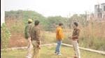 Ghaziabad, India - December 03, 2022: Ghaziabad police inspecting the area where the body of the 5-year-old girl was found in the woods, in Ghaziabad, India on Saturday, December 03, 2022. (Photo by Sakib Ali /Hindustan Times) Ghaziabad, India - December 03, 2022: Ghaziabad police inspecting the area where the body of the 5-year-old girl was found in the woods, in Ghaziabad, India on Saturday, December 03, 2022. (Photo by Sakib Ali /Hindustan Times)