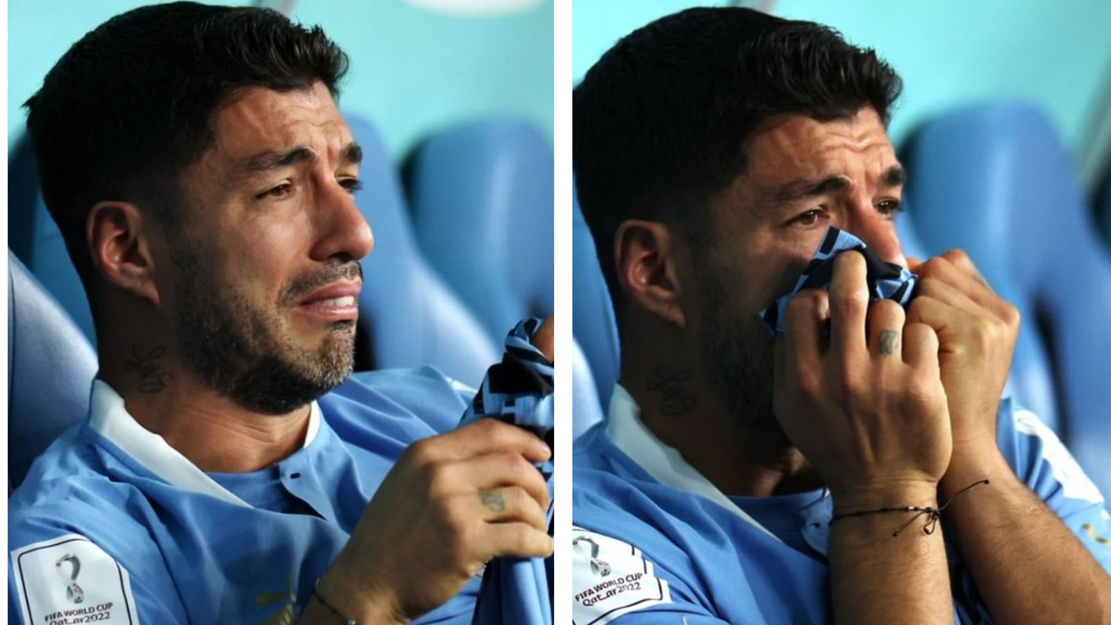 Tears for Suarez! Uruguay fall at group stages after Portugal fail