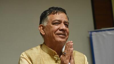 Uttar Pradesh assembly speaker Satish Mahana (HT FILE PHOTO)