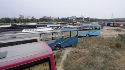 In the morning and evening hours, these luxury buses tend to slow down traffic. (REPRESENTATIVE PHOTO) In the morning and evening hours, these luxury buses tend to slow down traffic. (REPRESENTATIVE PHOTO)