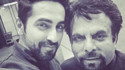 Ayushmann Khurrana with father P Khurana. Ayushmann Khurrana with father P Khurana.