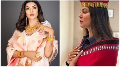 Former Miss Universe and actor Sushmita Sen wears her confidence in her sleeves. She is an inspiration to many and is known for her bold personality. She has been winning hearts of many over the years with not just her performance in films but also her warm gestures. She often makes headlines for her sartorial fashion choices. Recently, the Biwi No. 1 actor walked the ramp at the Manipur Sangai Festival 2022 in traditional Manipuri Phanek and Rani Phi. (Instagram) Former Miss Universe and actor Sushmita Sen wears her confidence in her sleeves. She is an inspiration to many and is known for her bold personality. She has been winning hearts of many over the years with not just her performance in films but also her warm gestures. She often makes headlines for her sartorial fashion choices. Recently, the Biwi No. 1 actor walked the ramp at the Manipur Sangai Festival 2022 in traditional Manipuri Phanek and Rani Phi. (Instagram)