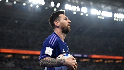 FIFA World Cup 2022: Lionel Messi in action for Argentina. (REUTERS)