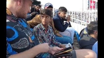 Young Pakistani fan gets free tickets for cricket match. (Twitter/@BarmyArmy)