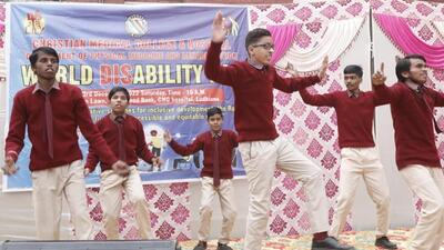 Students of the government school for blinds performed Bhangra and folk song to mark the International Day for Disability. (HT File) Students of the government school for blinds performed Bhangra and folk song to mark the International Day for Disability. (HT File)