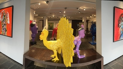 Artist Viraj Khanna explores complexities of human nature through textile (Facebook/Taoartgallery)