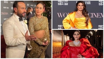 Red Sea Film Festival: Priyanka Chopra, Sonam Kapoor, Kareena Kapoor, Saif Ali Khan at the film fest. Red Sea Film Festival: Priyanka Chopra, Sonam Kapoor, Kareena Kapoor, Saif Ali Khan at the film fest.