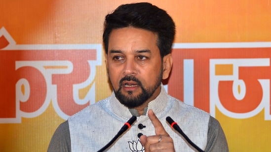 Union minister Anurag Thakur. (Deepak Sansta/HT)