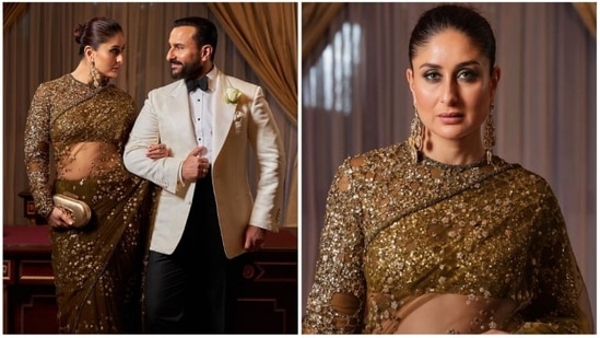 Kareena Kapoor and Saif Ali Khan recently attended the star-studded Red Sea International Film Festival in Saudi Arabia. The couple took the glam quotient to a whole new level on the red carpet in fancy fits.(Instagram/@kareenakapoorkhan)