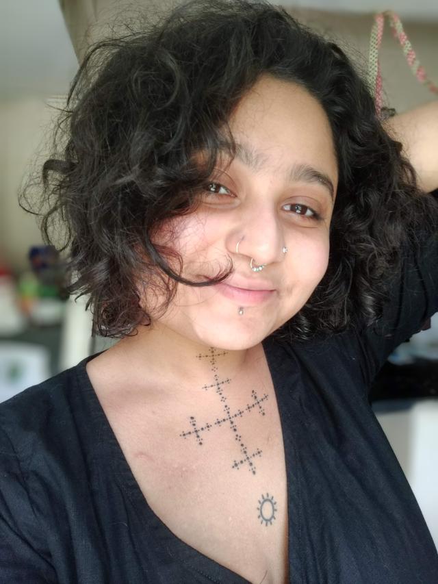 Kakkar decided to combine India’s tattoo tradition with oral storytelling, as a way to preserve and promote both. (Simranh Kakkar) Kakkar decided to combine India’s tattoo tradition with oral storytelling, as a way to preserve and promote both. (Simranh Kakkar)