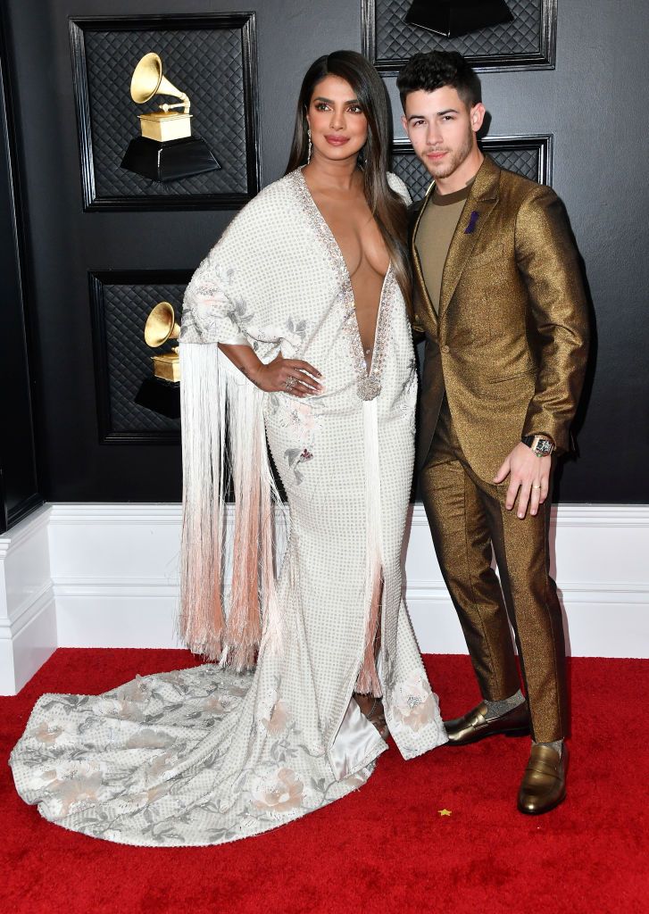 Priyanka Chopra and Nick Jonas at the Grammy Awards, January 2020(Gettyimages)