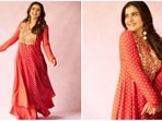 Kajol has lately been dropping some gorgeous photos of herself in traditional fits by various talented designers. She has upped her ethnic fashion game for the promotions of her upcoming film Salaam Venky. For a latest promotional event of her film, the Dilwale Dulhaniya Le Jayenge actor adorned a simple yet traditional red palazzo set.(Instagram/@kajol)
