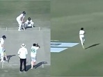 Joe Root batting left handed in Pakistan Test match Joe Root batting left handed in Pakistan Test match