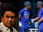 Sunil Gavaskar; Shubman Gill with Shikhar Dhawan Sunil Gavaskar; Shubman Gill with Shikhar Dhawan