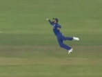 Virat Kohli's catch(Twitter) Virat Kohli's catch(Twitter)