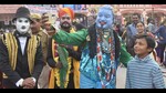 The Bahrupiyas at Rashtriya Shilp Mela at NCZCC in Prayagraj (HT photo) The Bahrupiyas at Rashtriya Shilp Mela at NCZCC in Prayagraj (HT photo)