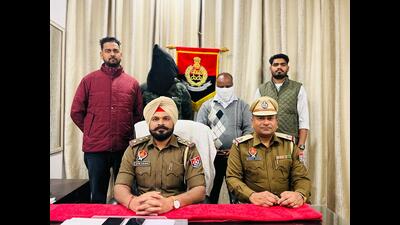 The accused duo in Ludhiana police custody.