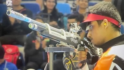Rudrankksh Balasaheb Patil is ISSF's world no. 1. (Twitter) Rudrankksh Balasaheb Patil is ISSF's world no. 1. (Twitter)