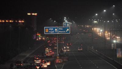 Ghaziabad, India - December 04 2022: A view of Delhi Meerut Expressway commonly called as Eastern Peripheral Expressway at Dasna in Ghaziabad , India on Sunday, December 04 2022. (Photo by Sakib Ali /Hindustan Times) Ghaziabad, India - December 04 2022: A view of Delhi Meerut Expressway commonly called as Eastern Peripheral Expressway at Dasna in Ghaziabad , India on Sunday, December 04 2022. (Photo by Sakib Ali /Hindustan Times)
