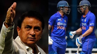 Sunil Gavaskar; Shubman Gill with Shikhar Dhawan Sunil Gavaskar; Shubman Gill with Shikhar Dhawan