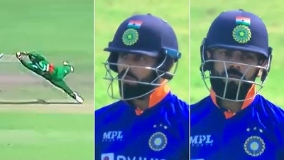 It took a while for Virat Kohli to find the motivation to get off the field It took a while for Virat Kohli to find the motivation to get off the field