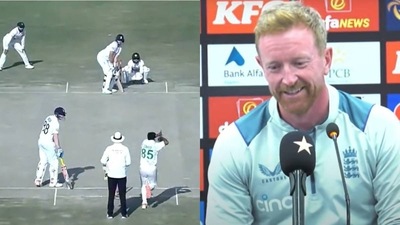 Joe Root batting left handed; England's assistant coach Paul Collingwood Joe Root batting left handed; England's assistant coach Paul Collingwood
