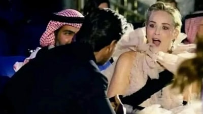 Sharon Stone and Shah Rukh Khan at the Red Sea Film Festival. Sharon Stone and Shah Rukh Khan at the Red Sea Film Festival.