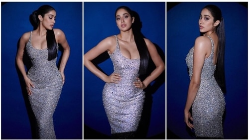 Janhvi Kapoor is the queen of glittery, sparkly dresses, and she is an expert at making them seem absolutely beautiful. (Instagram/@Jahnvikapoor) Janhvi Kapoor is the queen of glittery, sparkly dresses, and she is an expert at making them seem absolutely beautiful. (Instagram/@Jahnvikapoor)