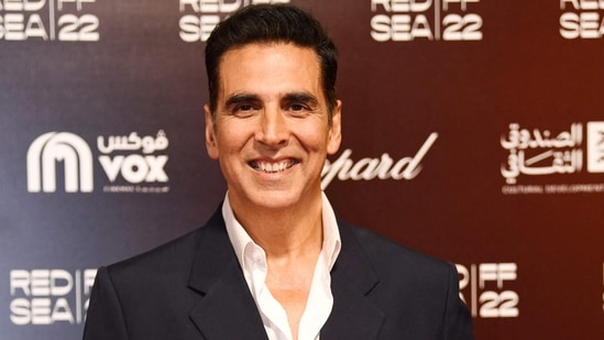 Akshay Kumar on the red carpet of the Red Sea International Film Festival (RSFF) in Jeddah, Saudi Arabia, on December 3, 2022. (Photo by AMER HILABI / Red Sea Film Festival / AFP)(AFP)