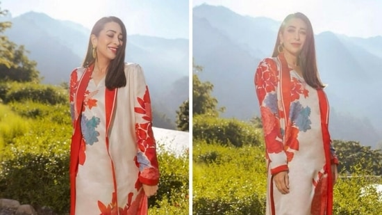 Karisma Kapoor enjoys her holiday in Rishikesh.