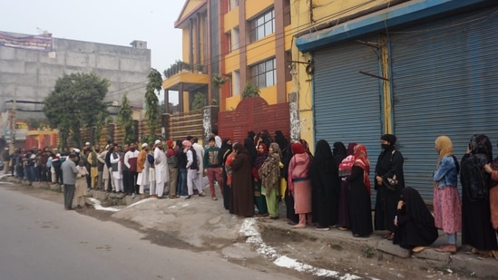 Authorities have set up 13,638 polling stations across Delhi for the exercise. According to the data shared by officials, 3,360 booths, spanning 493 locations, have been identified in critical or sensitive categories.(PTI)