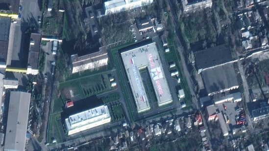Russia-Ukraine War: A satellite image shows a new Russian military facility in Mariupol, Ukraine.(Reuters)