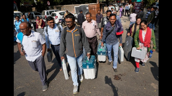 A total of 25 million voters are eligible to exercise their franchise in the second phase, including 12.9 million men and 12.2 million women. (AP)