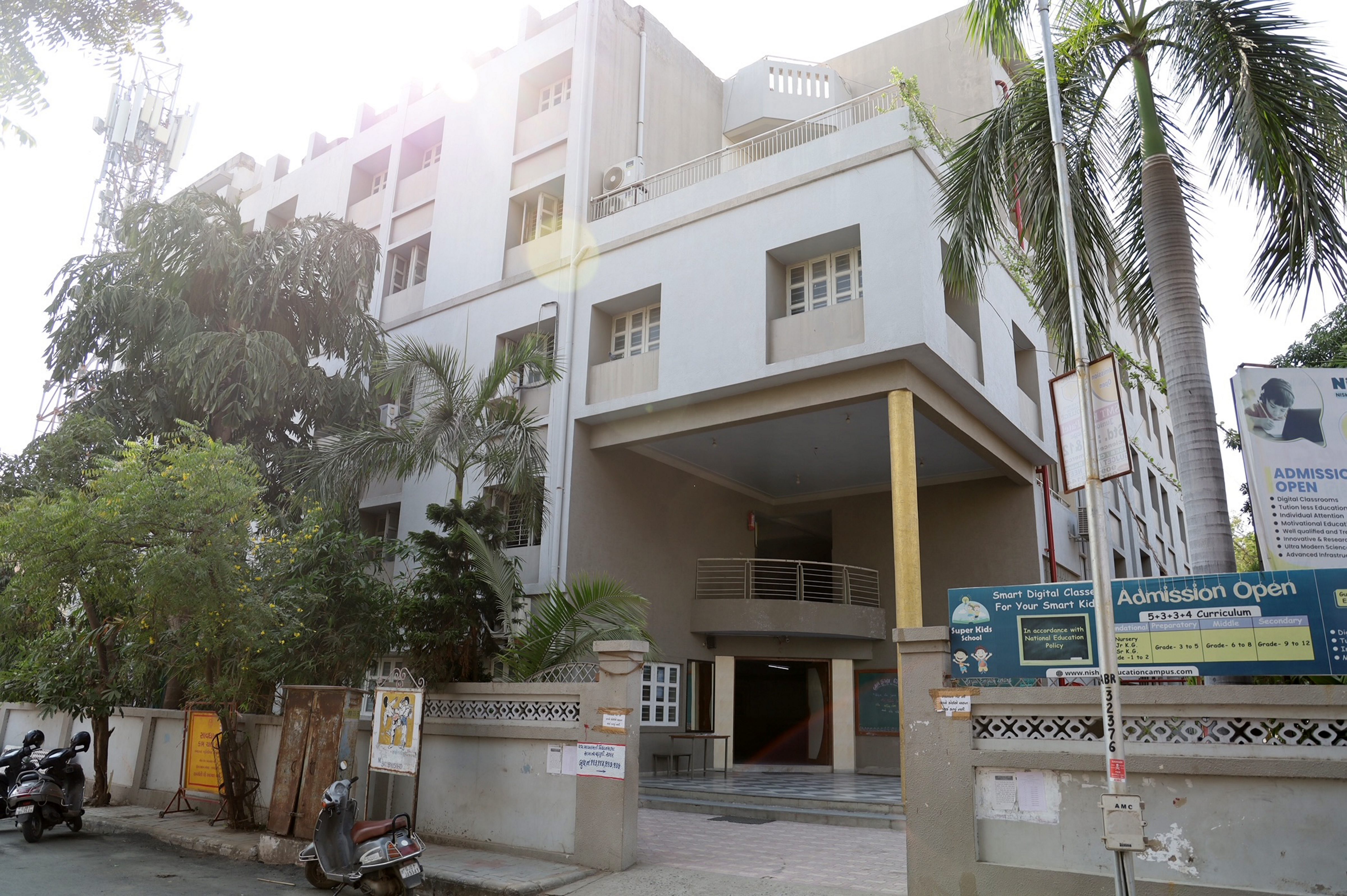 Ahmedabad: A general view of Nishan School where Prime Minister Narendra Modi will cast his vote for the second phase of the Gujarat Assembly elections, in Ahmedabad, (PTI) Ahmedabad: A general view of Nishan School where Prime Minister Narendra Modi will cast his vote for the second phase of the Gujarat Assembly elections, in Ahmedabad, (PTI)