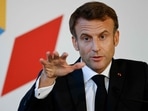 FIFA World Cup: French President Emmanuel Macron is seen. FIFA World Cup: French President Emmanuel Macron is seen.