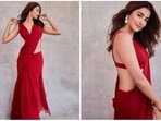 Pooja Hegde is all set for the Christmas release of her upcoming film Cirkus which also stars Ranveer Singh, Jacqueline Fernandez and Varun Sharma. Promoting her film, the actor recently dropped a slew of images on her Instagram handle in a red saree.(Instagram/@hegdepooja)