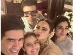 Raveena Tandon shares pictures to wish Manish Malhotra on birthday. Raveena Tandon shares pictures to wish Manish Malhotra on birthday.