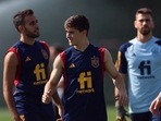 Spain's Gavi during training 