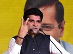 Aam Aadmi Party’s Gujarat chief ministerial candidate Isudan Gadhvi. (AFP Photo) Aam Aadmi Party’s Gujarat chief ministerial candidate Isudan Gadhvi. (AFP Photo)
